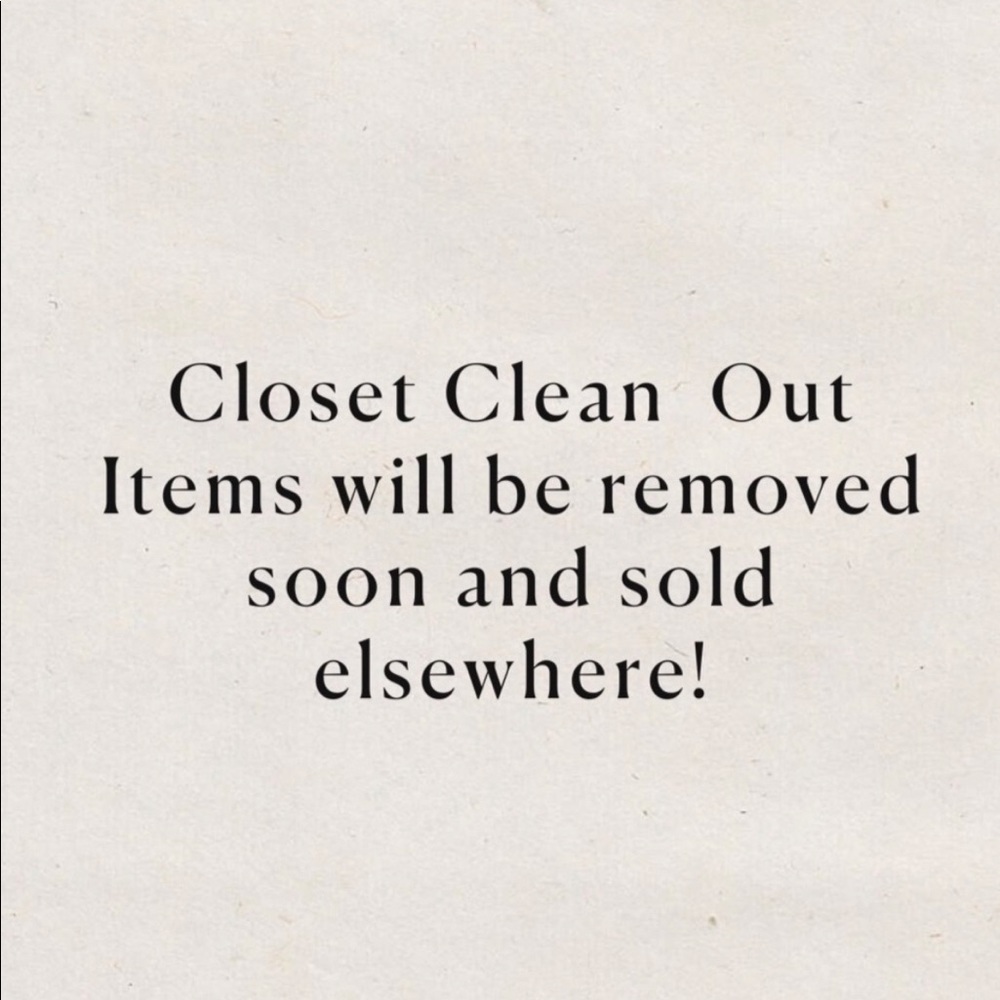 Everything must go!